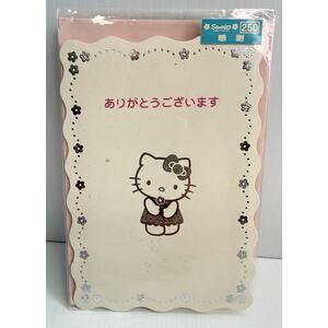 Vtg 2003 Hello Kitty Pop-Up Thank You Card Sanrio Japan Heisei Retro Deadstock